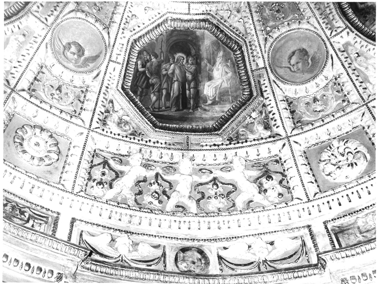 Cristo davanti a Erode (dipinto, elemento d'insieme) di Roviale Spagnolo (attribuito) (sec. XVI)