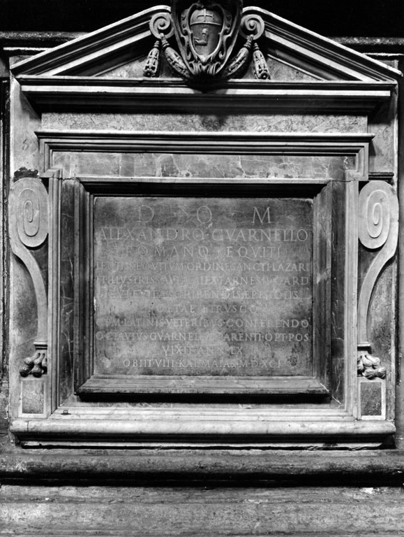 lapide commemorativa, opera isolata - ambito romano (sec. XVI)