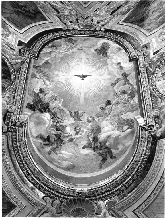 angeli adoranti lo Spirito Santo (dipinto, elemento d'insieme) di Abbatini Guidobaldo (attribuito) (sec. XVII)