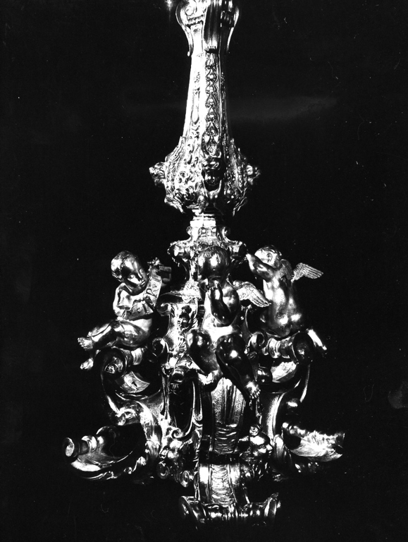 ostensorio - a raggiera, opera isolata di Borgiani Michele (attribuito) (prima metà sec. XVIII)