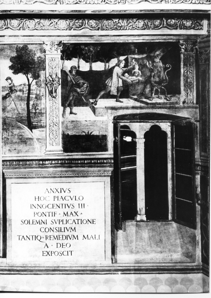 presentazione della pesca al pontefice (dipinto, complesso decorativo) - ambito romano (seconda metà sec. XV)