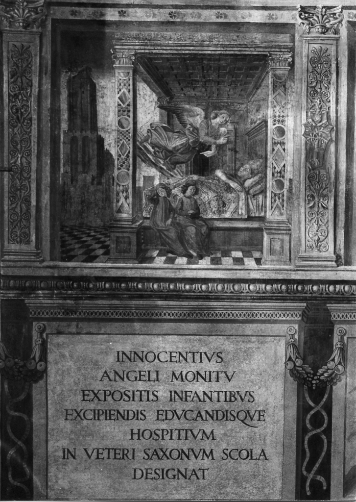visione di Innocenzo III (dipinto, complesso decorativo) - ambito romano (seconda metà sec. XV)