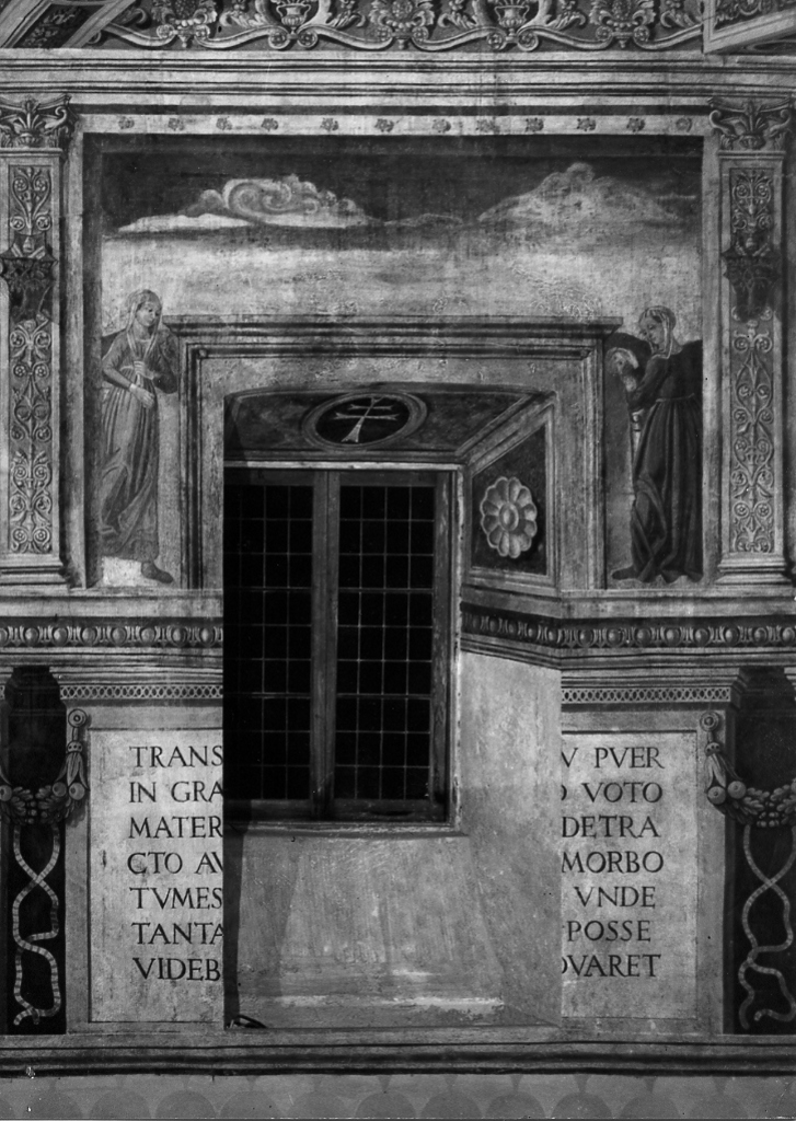 Luchina rinnova il voto (dipinto, complesso decorativo) - ambito romano (seconda metà sec. XV)