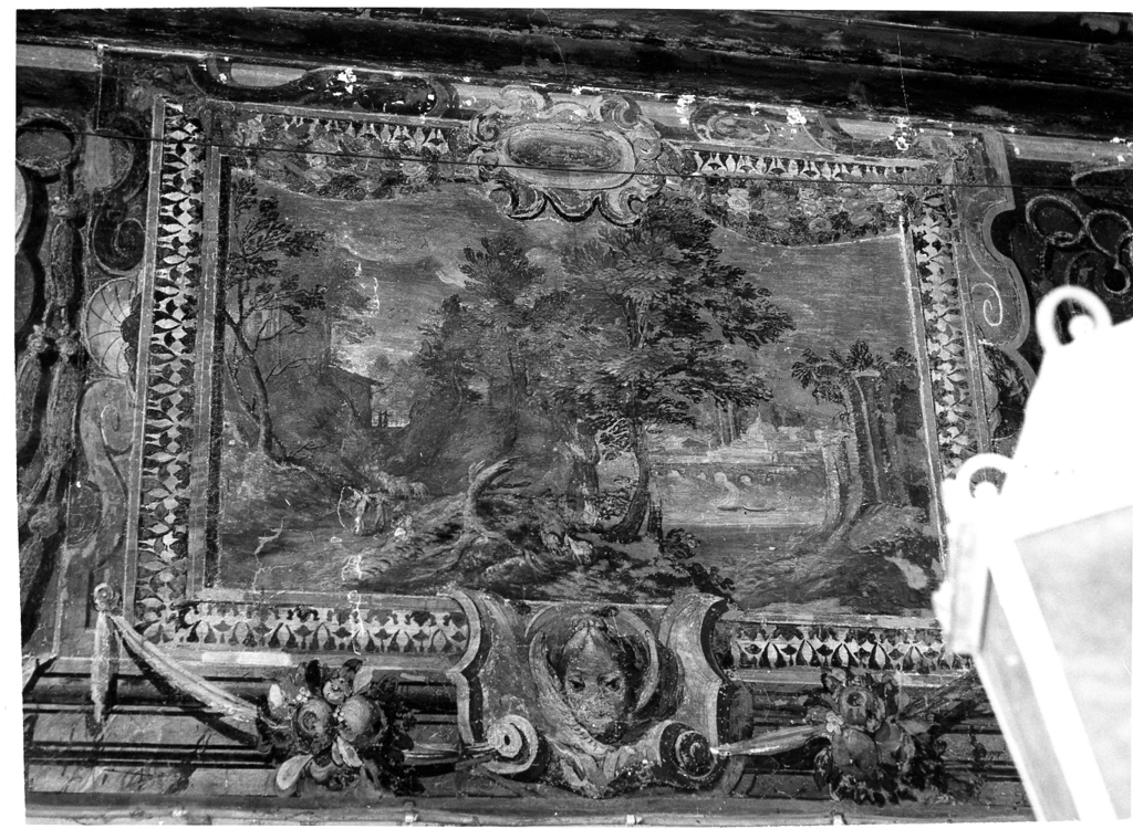 paesaggio con architetture (dipinto, ciclo) di Perillo Ercole (attribuito) (seconda metà sec. XVI)