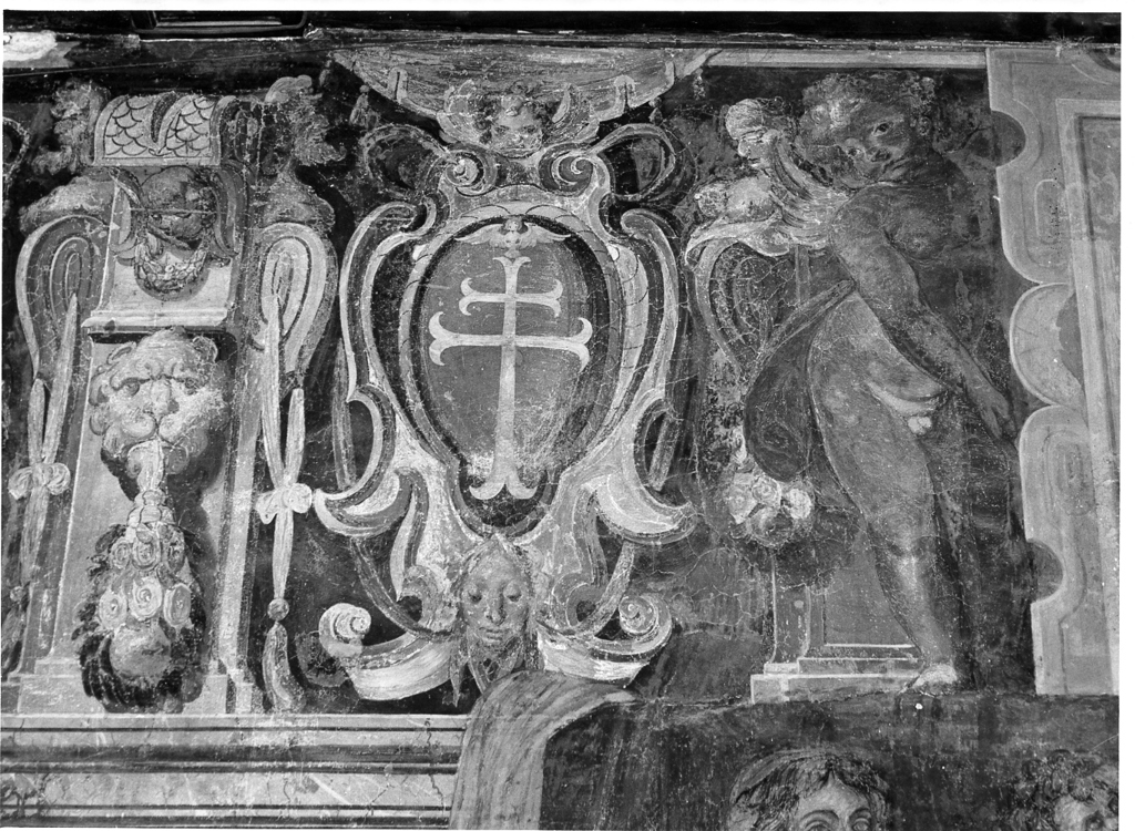 stemma dell'Ordine di S. Spirito (dipinto, ciclo) di Perillo Ercole (attribuito) (seconda metà sec. XVI)