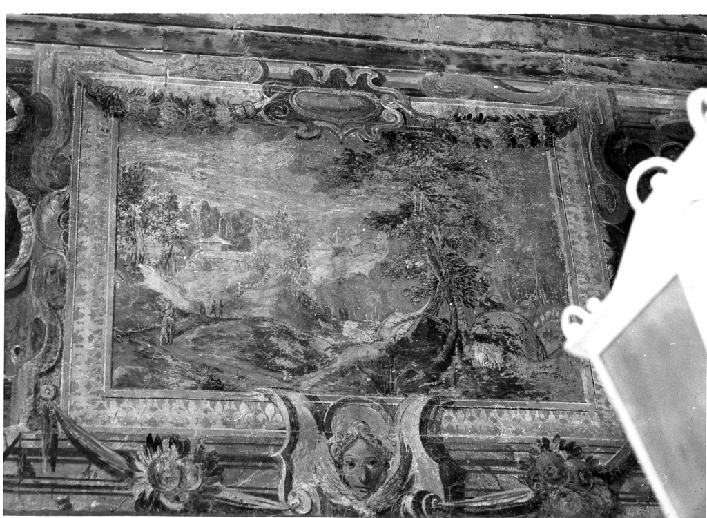 paesaggio con figure (dipinto, ciclo) di Perillo Ercole (attribuito) (seconda metà sec. XVI)