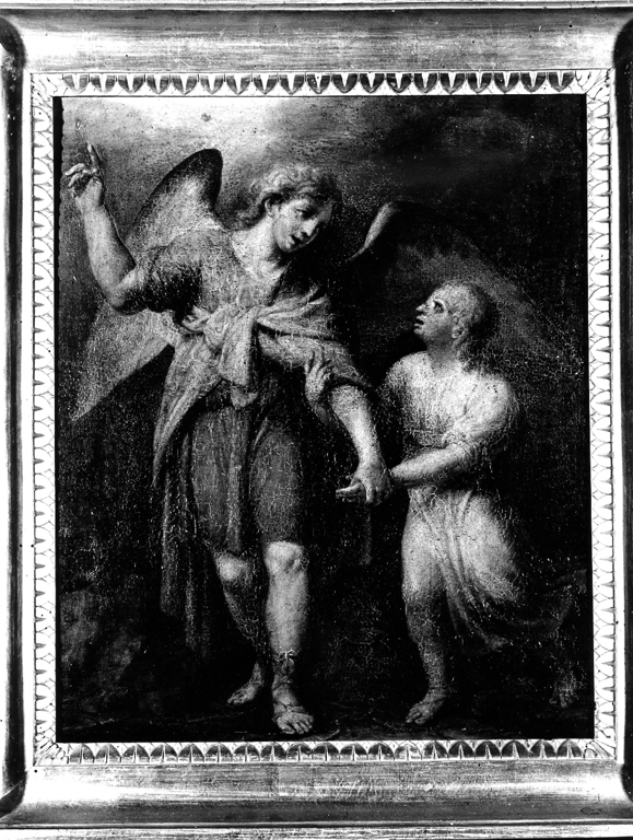 angelo custode (dipinto, opera isolata) - ambito laziale (seconda metà sec. XVIII)