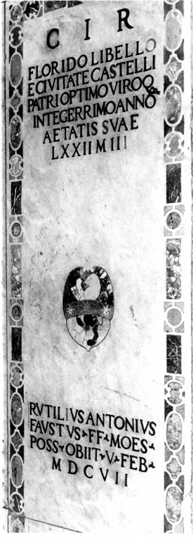 lapide tombale - ambito romano (sec. XVII)