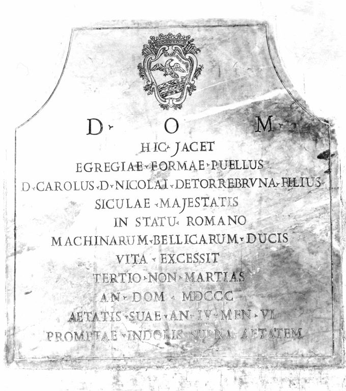 lapide tombale - ambito romano (sec. XIX)