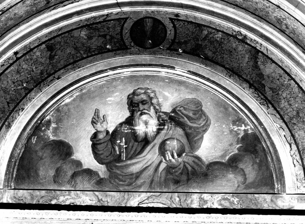 Dio Padre benedicente (dipinto) di De Rossi Casimiro (sec. XIX)