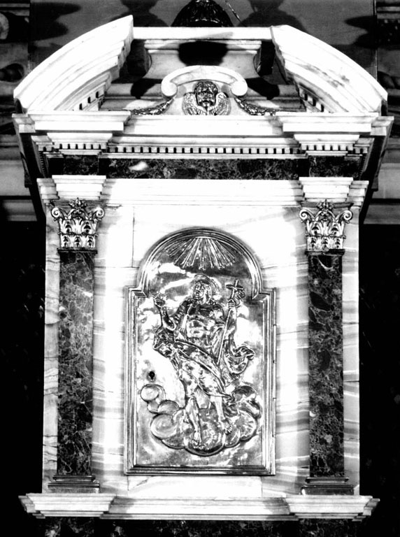 tabernacolo - a frontale architettonico - ambito romano (sec. XVII)