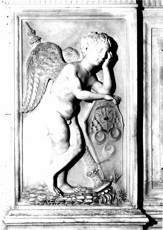 Angeli reggistemma (rilievo, serie) di Bregno Andrea (maniera) (sec. XVI)