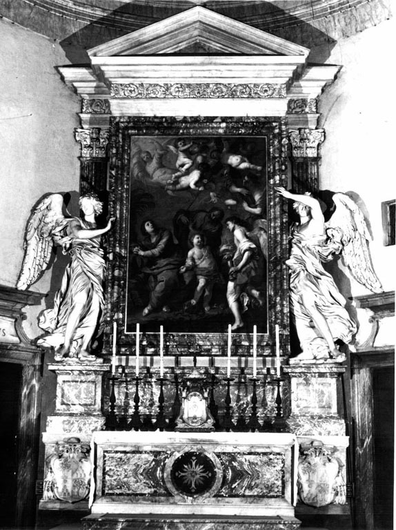 altare di Renzi Gabriele, Bernini Gian Lorenzo, Raggi Antonio, Mari Giovanni Antonio (sec. XVII, sec. XVII)