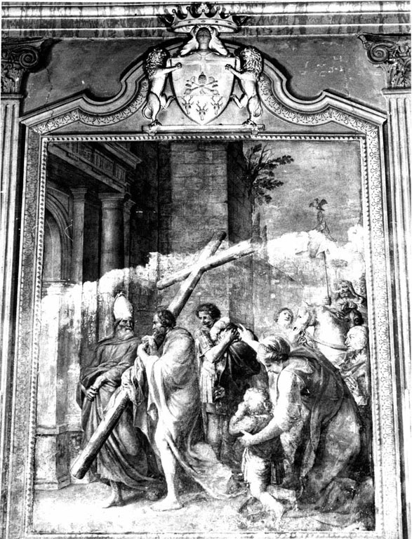 Eraclio riporta la croce a Gerusalemme (dipinto) di Van Lint Pieter (attribuito) - ambito romano (sec. XVII)