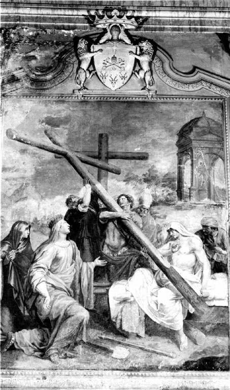 Sant'Elena identifica la vera croce (dipinto) di Van Lint Pieter (attribuito) (sec. XVII)