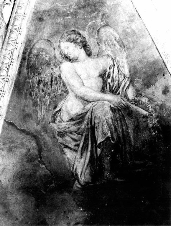 Angelo con frusta (dipinto) di Van Lint Pieter (attribuito) (sec. XVII)
