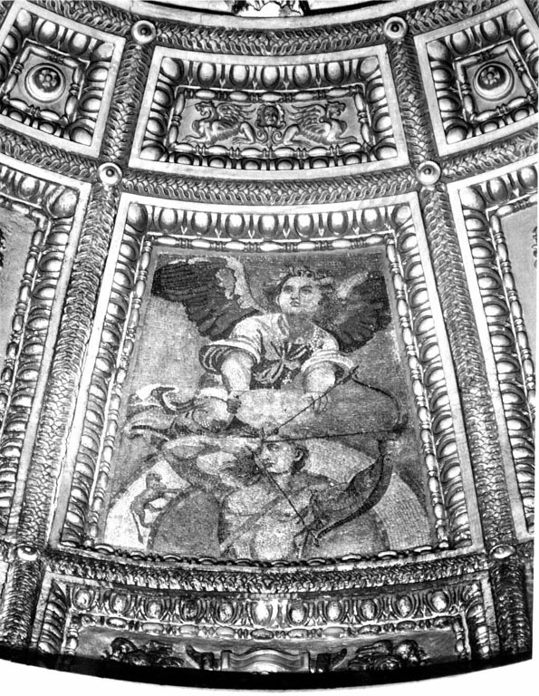 Apollo (decorazione musiva) di Sanzio Raffaello, De Pace Luigi (sec. XVI)