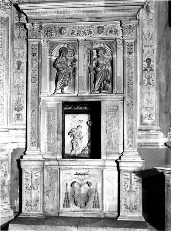 edicola del Sacramento di Bregno Andrea (bottega) - ambito romano (seconda metà sec. XV, sec. XVII)