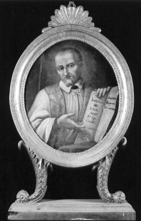 San Vincenzo De' Paoli (dipinto) - ambito laziale (prima metà sec. XVIII)