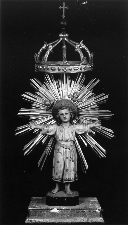 Gesù Bambino a braccia aperte (scultura) - ambito romano (prima metà sec. XIX)