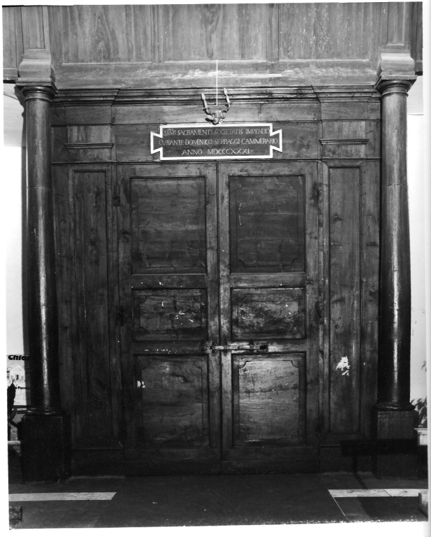 bussola d'ingresso - ambito laziale (sec. XIX)