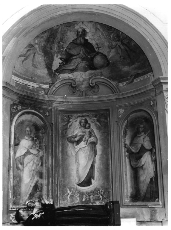 Madonna con Bambino, angeli e anime purganti (dipinto, ciclo) - ambito laziale (sec. XVII)