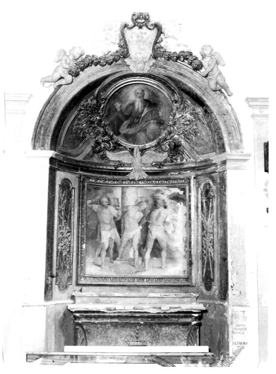 flagellazione di Cristo (dipinto, complesso decorativo) - ambito laziale (fine, inizio sec. XVI, sec. XVIII)