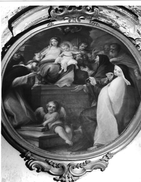 Madonna del Rosario (dipinto) di Piastrini Giovanni Domenico (sec. XVIII)