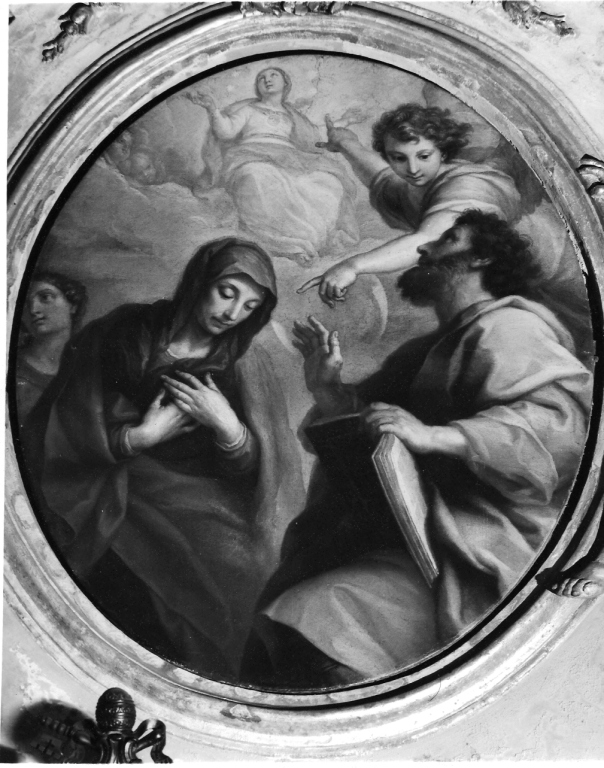 assunzione della Madonna con San Gioacchino e Sant'Anna (dipinto) di Masucci Agostino (sec. XVIII)