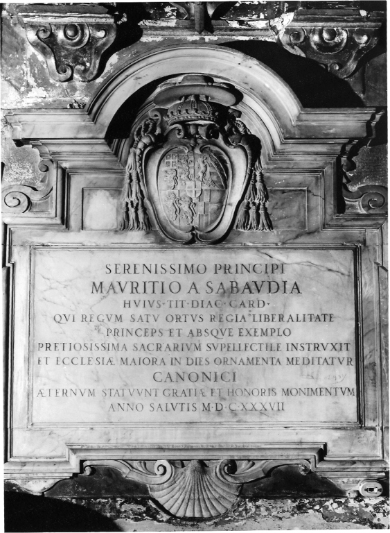 lapide commemorativa - ambito romano (sec. XVII)