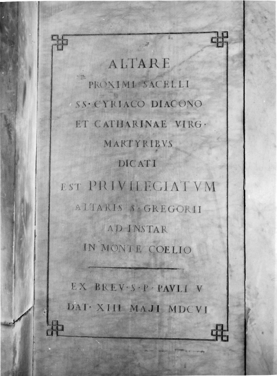 lapide commemorativa - ambito romano (sec. XIX)