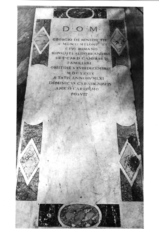 lapide tombale - ambito romano (sec. XVII)