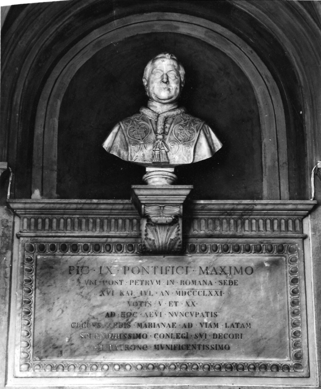 ritratto di Pio IX (busto) - ambito romano (sec. XIX)