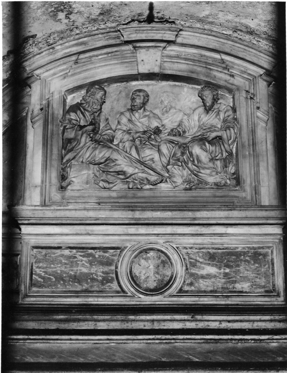 I Santi Pietro, Paolo, Marziale e Luca (rilievo) di Fancelli Cosimo (sec. XVII)