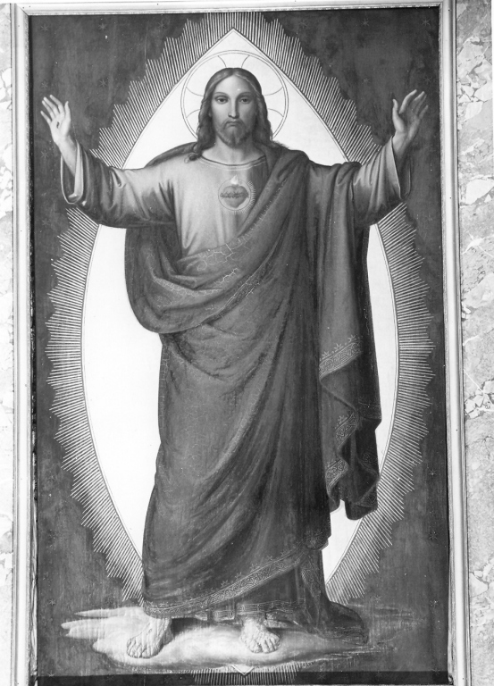 Sacro Cuore di Gesù (dipinto) di Seitz Massimilano (sec. XIX)