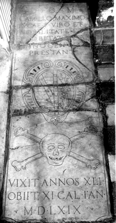 lapide tombale - ambito romano (sec. XVI)