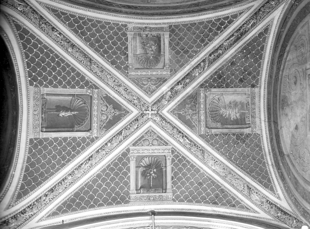 nicchie contenenti alberi sacri (dipinto) di Francini (sec. XIX)