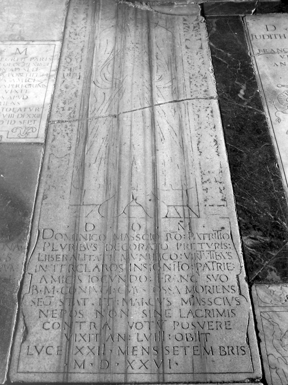 lapide tombale - ambito romano (sec. XVI)