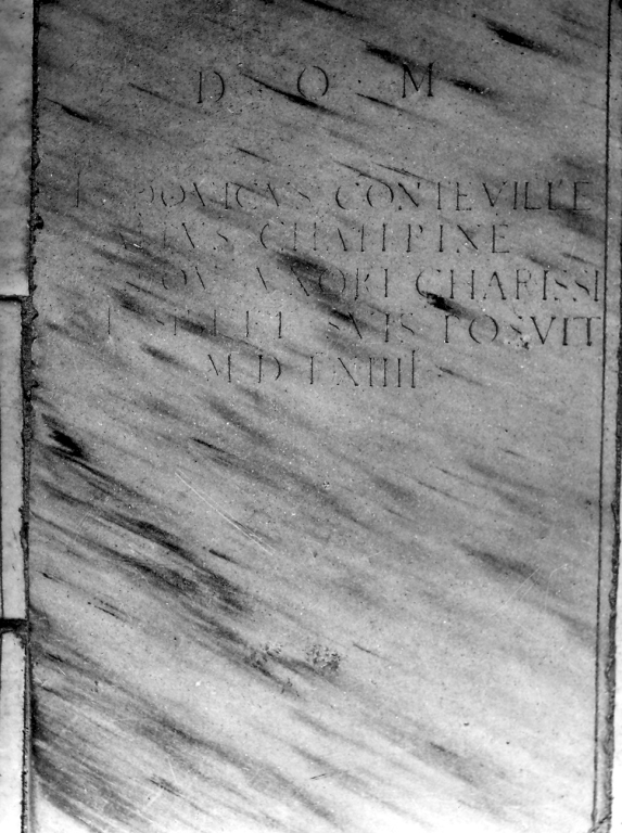 lapide tombale - ambito romano (sec. XVI)