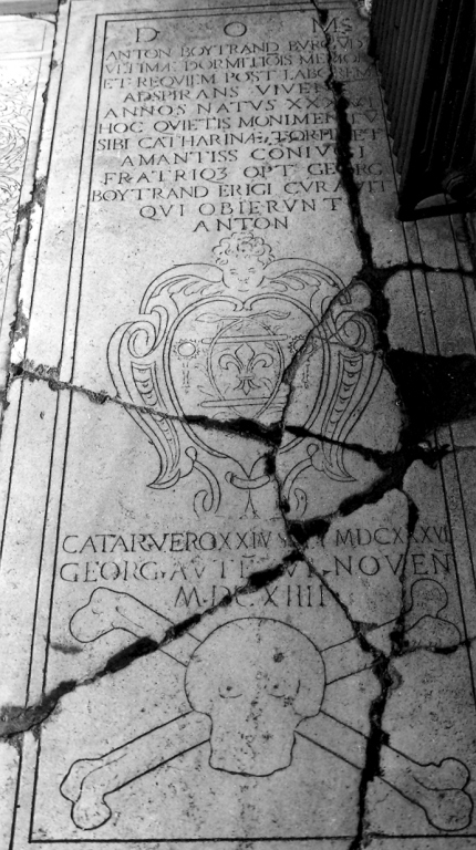 lapide tombale - ambito romano (sec. XVII)