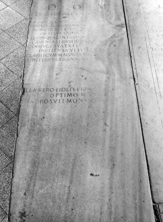 lapide tombale - ambito romano (sec. XVII)
