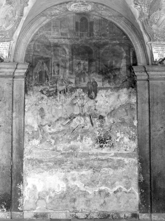 ultima comunione di San Francesco di Paola (dipinto) di Nogari Paris detto Paris Romano (sec. XVI)