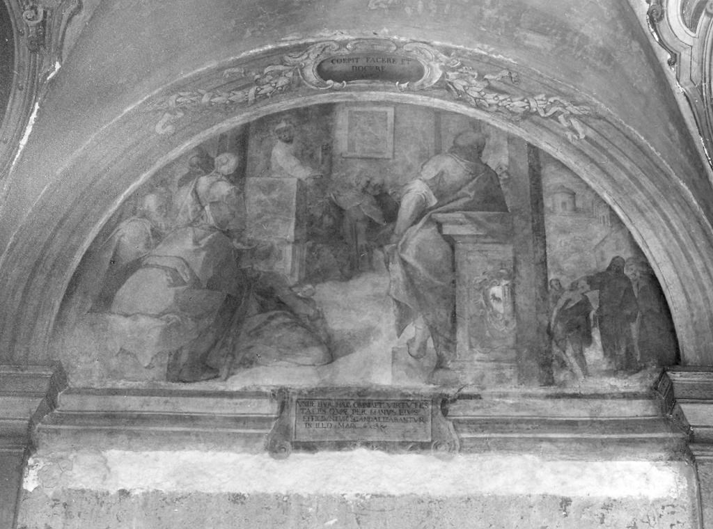 predicazione di San Francesco di Paola (dipinto) di Nogari Paris detto Paris Romano (sec. XVI)