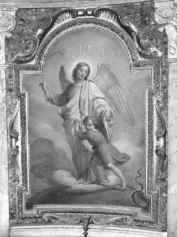 angelo custode (dipinto) - ambito romano (sec. XIX)