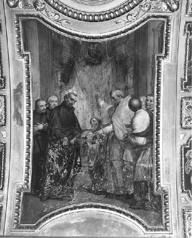 incoronazione dell'immagine di Maria da parte del Capitolo Vaticano (dipinto) - ambito romano (secc. XVII/ XVIII)