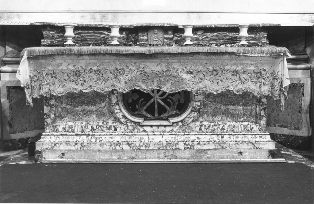 altare maggiore - ambito romano (secc. XVII/ XVIII, sec. XIX)