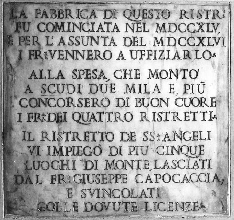 lapide - ambito romano (sec. XVIII)