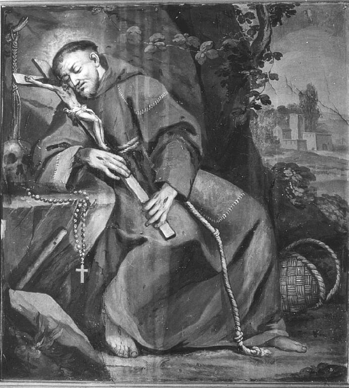 San Francesco d'Assisi (dipinto) di Sortini Gaetano (sec. XVIII)