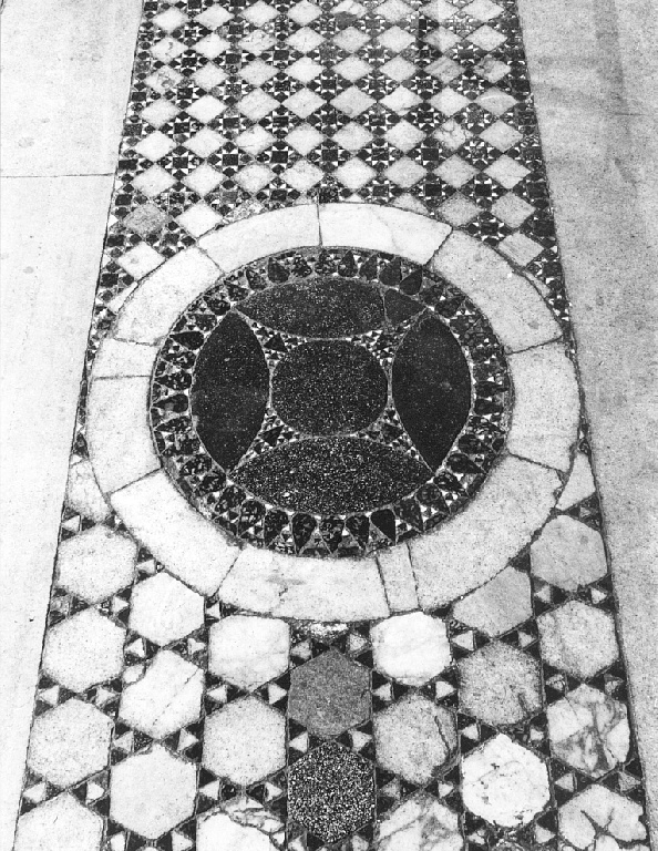 pavimento cosmatesco, elemento d'insieme di Jacopo di Cosma (secc. XII/ XIII)