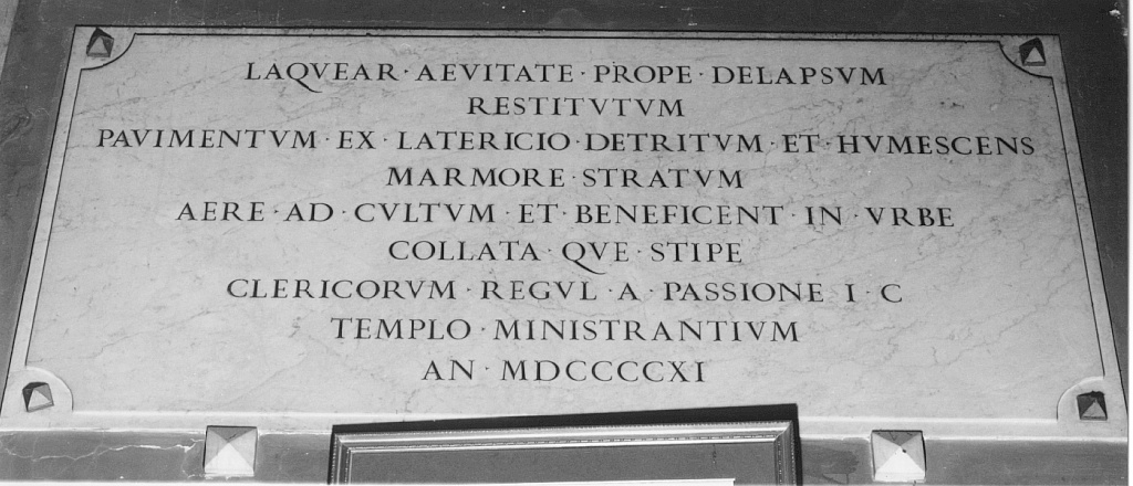 lapide - ambito romano (sec. XX)